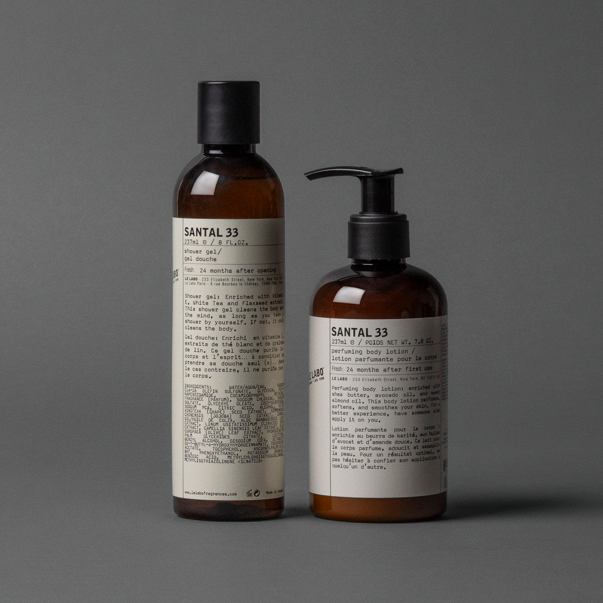 Fragrances SANTAL 33 BODY CARE SET | perfuming body lotion & shower gel